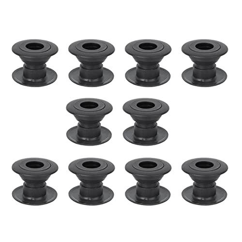 10 Paia Ricambi Calcio Balilla, Diametro Interno 16mm Cuscinetti Calcio Balilla Altezza interna regolabile 23-34mm Boccole per Biliardino con Sfere in Acciaio Parti di Riparazione