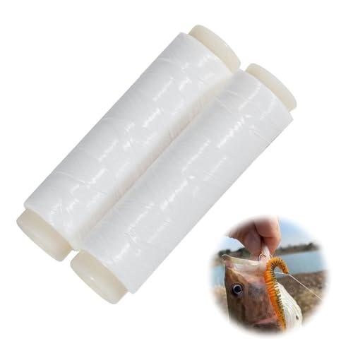 Lenza da Pesca Elastica, 2 PCS 0.2mm Filo 200 m, Linea in Nylon per Mare, Attacco per Attrezzatura