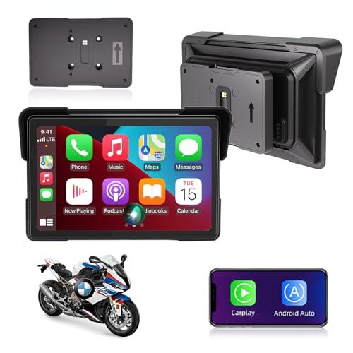 Jansite Carplay Moto per BMW Moto 7 Pollici Navigatore Moto Schermo Assistenza Senza Fili CarPlay e Android Auto, Navigatore per Mo.to con Bluetooth, IP67 Impermeabile, Navigazione GPS Siri/Goo-gle