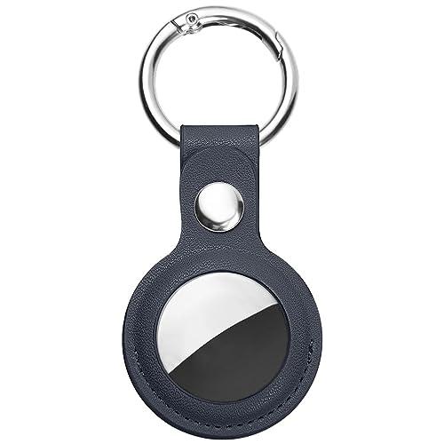 Ainiv Portachiavi, Custodia per Airtag in Pelle, Localizzatore di Chiavi Portatile per Zaini e Animali Domestici, Mini Cover Protettiva Tracker per Cordino