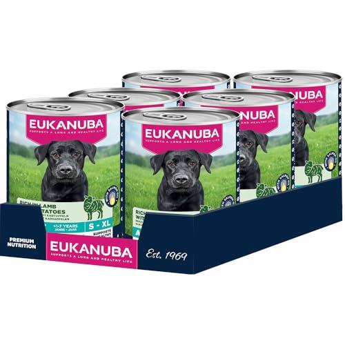 EUKANUBA Cibo umido per cani adulti con agnello e patate, 6 x 400 g