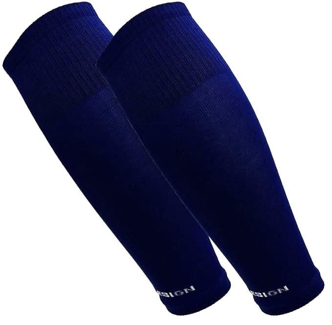 Tapedesign – “TUBES” 1 Paia Blu Navy Calze Calcio Senza Piede, Calzettoni Calcio Uomo Senza Piede, Calzettoni Tagliati Calcio, Calzini da Calcio Uomo Donna Bambini (Onesize), Calzettoni Calcio