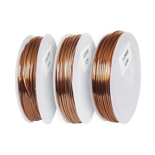 RRRST Kit utensili, filo di rame laccato, smaltato, verniciato, isolato 0.6-1mm, 37m