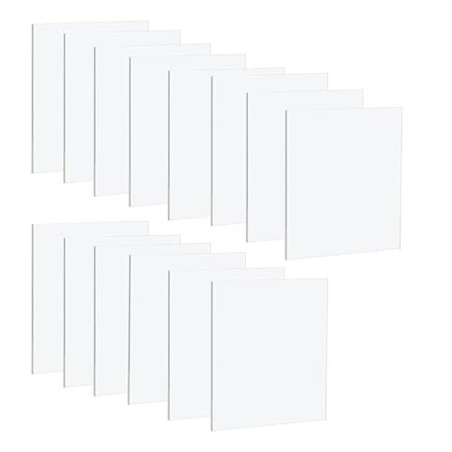 Confezione da 13 fogli acrilicitrasparente, 13 x 18 cm, in plexiglass, spessore 3 mm, pannelli per decorazioni, display, cornici, pittura