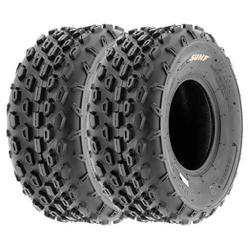 SunF A015 19x7-8 19x7x8 Da corsa ATV UTV Pneumatici sportivi Pneumatici 6PR TL 28F E4 Mark, set di 2 pezzi