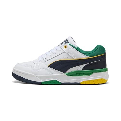 PUMA Rebound Retro, Scarpe da Ginnastica Unisex-Adulto, White-Archive Green-New Navy, 46 EU