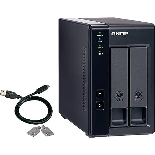 QNAP TR-002 2 Bay Desktop NAS Expansion - Optional Use as a Direct-Attached Storage Device