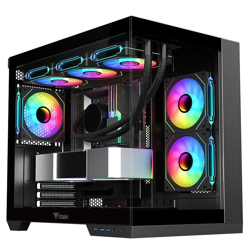 EMCA4 Computer Gaming PC Assemblato Ryzen 7 9800X3D - RTX 5070 TI 16GB - SSD M.2 2TB nvme Gen4 - Ram 32GB DDR5 6000mhz EXPO - ARGB - Windows 11 - WIFI + BLUETOOTH - DIssipatore a liquido 360mm NERO
