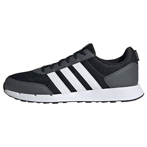 adidas Unisex - Adulto Run 50s Shoes, Core Black Cloud White Grey Six, 43 1/3 EU