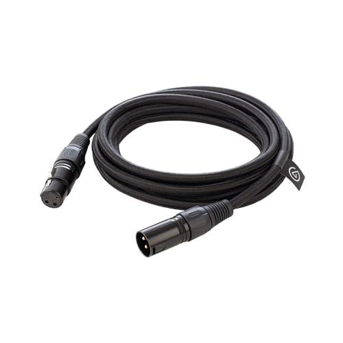 Elgato XLR Cable – Cavo microfono schermato per registrazioni in studio e produzioni dal vivo, pin placcati in oro, da maschio a femmina, per segnali microfonici e di linea analogici bilanciati, 3 m