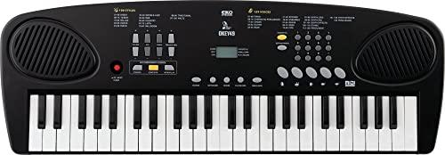 EKO KEYBOARDS - OKEY 49 TASTIERA 49 TASTI, Tastiera Digitale Portatile 49 Tasti Mini 4 Ottave, 129 Suoni, 100 Stili, Compatta e Leggera, Ideale per Scuola Media, Custodia Inclusa, Colore Nero