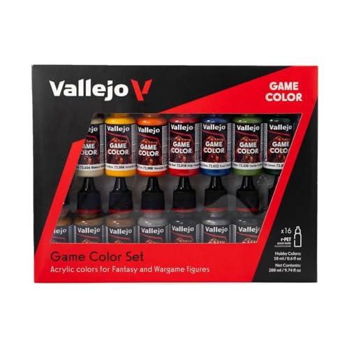 Vallejo Game Color - Set di Introduzione Colori acrilici a base d'acqua, 16 x 17 ml, Multicolore