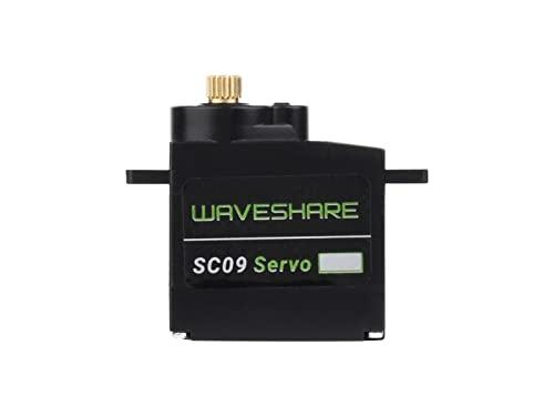 Waveshare 2.3kg Dual-axis Serial Bus Servo, Two-way Feedback, Servo/Motor Mode Switchable, Conpact Size, 300° Rotation Angle,Apply to Building Quadruped Robots, Hexapod Walkers, Robotic Arms etc