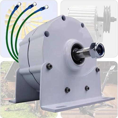 Generatore a Magneti Permanenti Da 10Kw 110-220V, Alternatore Ca Fai-Da-Te, Generatore Bassa Velocità 8000W 12V 24V Alternatori Magneti Permanenti Senza Ingranaggi Trifase Motori Turbina Eolica,110V