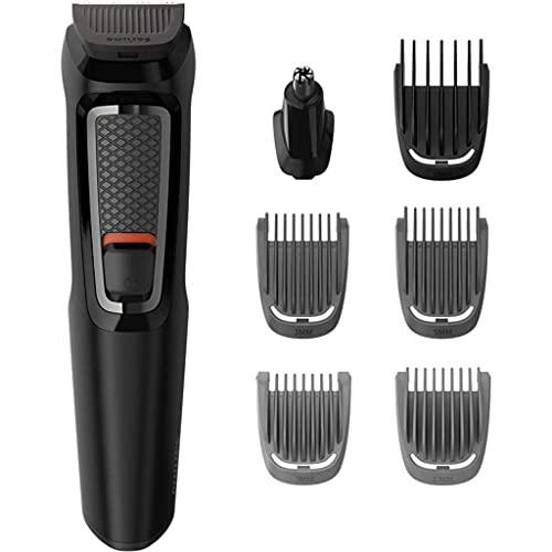 Philips Grooming Kit serie3000 MG3720/15 Tagliacapelli, Regolabarba uomo, Rifinitore Baffi/Naso/Orecchie, 7in1