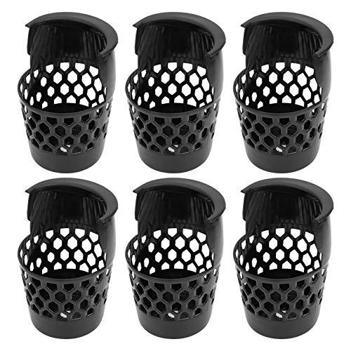 Leapiture 6 Tasche Portaoggetti per Palline da Biliardo, Cestini in Plastica per Tavolo da Biliardo, Tasche a Caduta, Accessorio per Borsa da Biliardo