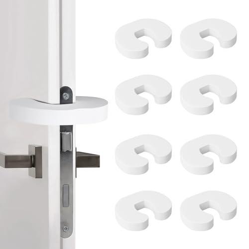 Romon Fermaporta Bambini, 8 Pezzi Sicurezza Schiuma Di Protezione per le Dita Fermaporta Bambini Sicurezza per Bambini Fermaporta per Bambini Paraspigoli di Protezione Salva Dita Salvadita per Porte