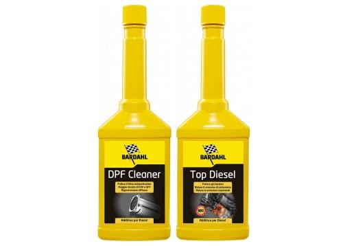 Bardahl - Pack 2X, Additivo per Gasolio Dpf Cleaner + Top Diesel, Pulisce FAP e Iniettori di Auto Diesel, Allunga la Vita del Dpf, Riduce Il Consumo di Carburante e di Emissioni Inquinanti, 2 x 250ml