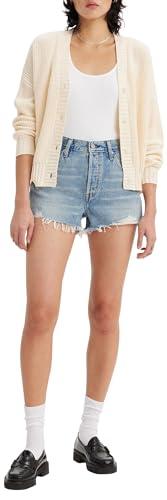 Levi's 501 Original Shorts, Pantaloncini di jeans Donna, Finitura Vaguale, 28W