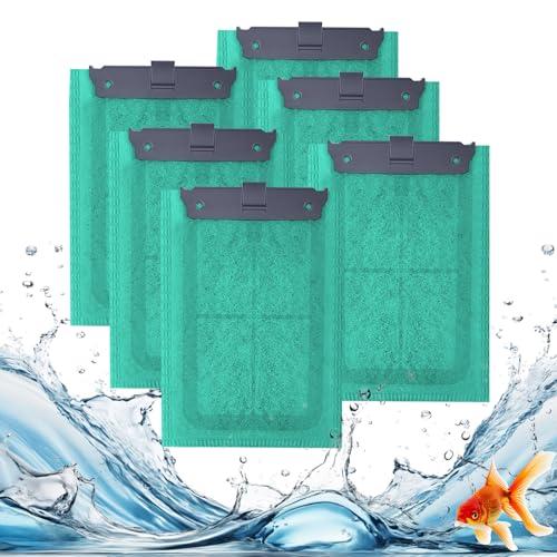 Gufastoe 6 filtri di ricambio con algoStop Depot antialghe, compatibili con filtri Tetra EasyCrystal 250 e Tetra EasyCrystal FilterBox 300, adatti per filtri Repto-DecoFilter