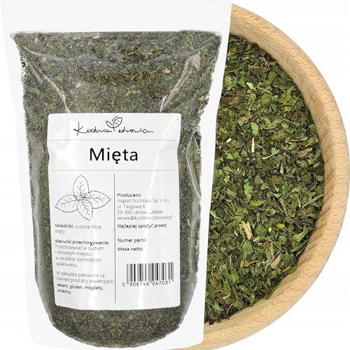 Menta ESSICCATA NATURALE 500g | Foglie di Menta per Tè, Infusi e Cucina | Aroma Intenso e Rinfrescante | Senza Aromi Artificiali | Erba Secca Premium | KUCHNIA ZDROWIA