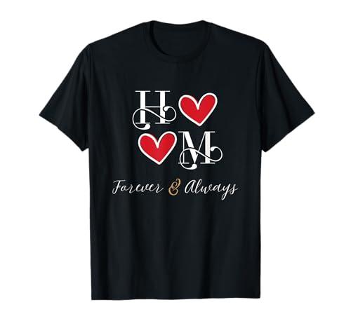 H&M Coppia Iniziali, Incontri, Matrimonio, Nozze, Anniversario Maglietta