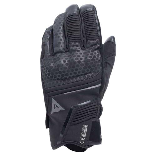 DAINESE - Tempest 2 D-Dry® Short Gloves, Guanti Moto Invernali, Touring, Impermeabili, Touchscreen, Man, Nero, L