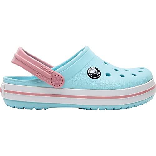 Crocs Crocband Clog K, Zoccoli Unisex - Bambini e ragazzi, Ice Blue White, 37/38 EU