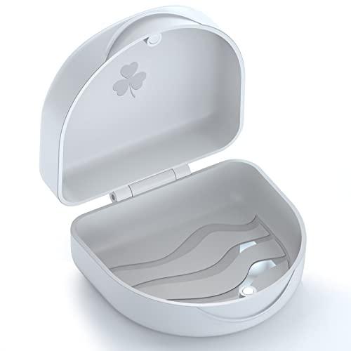 Porta Dentiera Porta Apparecchio Denti: BVN Custodia per Apparecchio Dentale, Porta Bite Dentale, Scatola Apparecchio Denti, Custodia Ortodontiche, Porta Protesi Dentale, Porta Paradenti, Bianco.