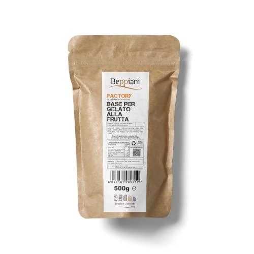 Preparato per gelato professionale Beppiani base gelato, con o senza gelatiera ‍facile preparazione, risultato da gelateria, ricetta semplice (Base Gelato Frutta)