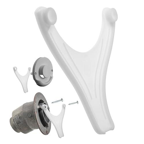 Your Day Mate Scarico della condensa per Il Riscaldamento di Caravan, 1 Pezzo, Compatibile con TRUMA Parte del Camino ZR80, Distanza tra i Fori 96 mm, in Bianco