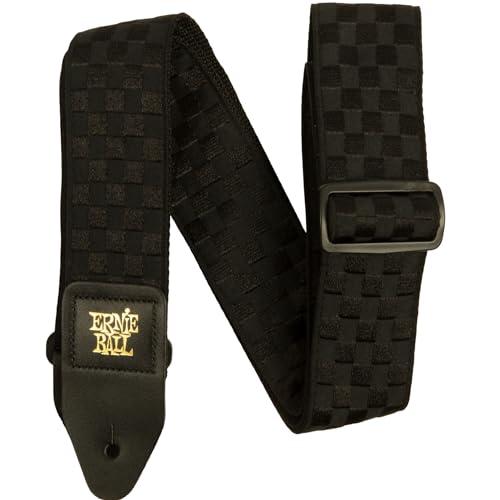 Ernie Ball Tracolla per chitarra, Jacquard Black Checkers