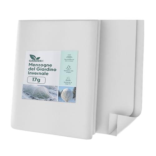 GARDENIX Tessuto Non Tessuto Invernale per Piante, antigelo, 17 g/m², 1,6 x 5 m (8 m²)