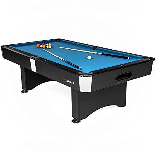 Tavolo da Biliardo BuckShot Manhattan 8ft - 244 x 132cm- Carambola - Pool Americano - Snooker - Tavoli da biliardo 8 Piedi - Completo di Tutti Gli Accessori