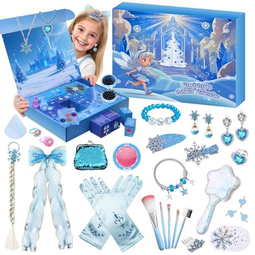 Irich Calendario di Avvento 2025 Regalo di Natale per ragazze, calendario di conteggio alla rovescia di Natale, calendario di Avvento di Natale con sorprese di 24 giorni