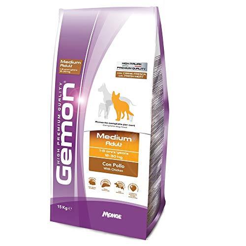 Gemon Medium Adult Pollo 15kg + Omaggio Brand Nutri (80 Strappi Nutri Poop)