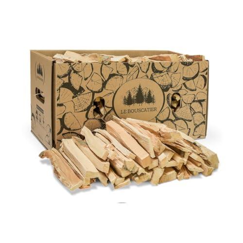 6 kg di legno di accensione per camino, stufa a legna, fabbricazione francese. Legno secco essenza frondosa, ideale per l'accensione di un fuoco di legna. Scatola di fiammiferi in omaggio