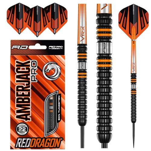 RED DRAGON Amberjack PRO 1 22 Grammi Set di Freccette in tungsteno Premium con Alette e steli