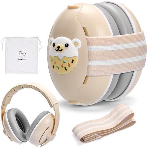XULIERUX Cuffie Anti-Rumore Bambino 2-in-1, Cuffie Anti-Rumore Regolabili in Taglia, Cuffie Di Protezione Contro il Rumore Per Neonati, Adatte Ai Bambini Da 3 A 48 Mesi Dalla Nascita