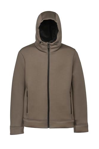Geox Felpa M con Cappuccio e Zip, Morel, S Uomo