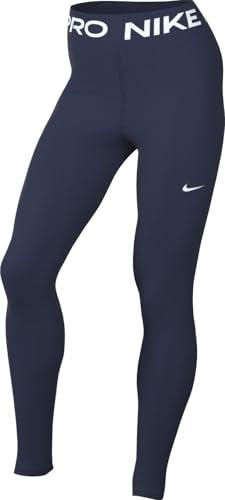 Nike Leggings da Donna W NP 365, Midnight Navy/White, S