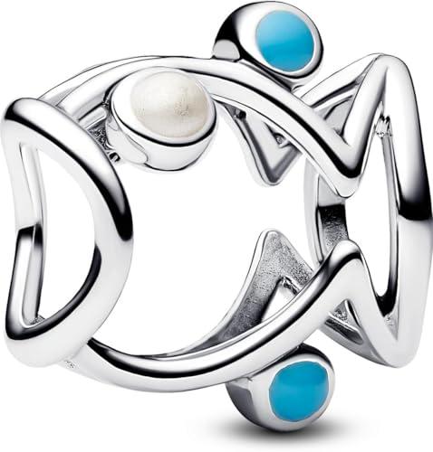 PANDORA Moments 793819C01 - Ciondolo a forma di pesce aperto, in argento Sterling
