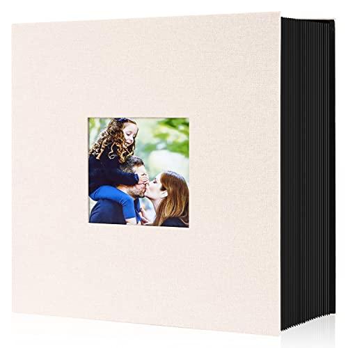 Lanpn Album Fotografico 10x15 1000 Tasche, Grande Biancheria Album Foto Portafoto Verticale Orizzontali 10x15cm Tascabile Tasca Beige