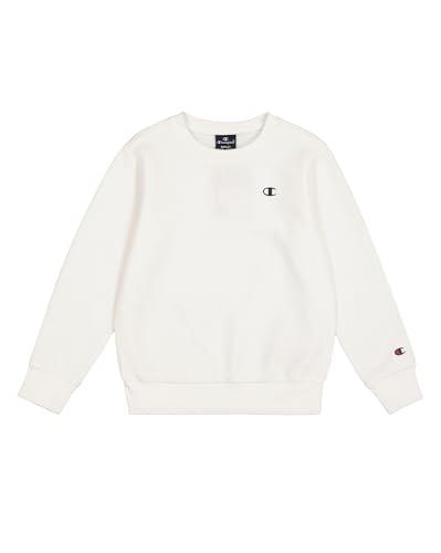 Champion Legacy Legacy Basics B - Ultralight Powerblend Fleece Crewneck Felpa, Bianco, 11-12 Anni Bambino FW23