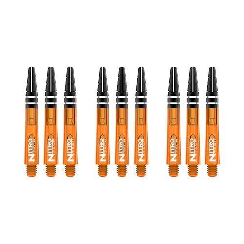 RED DRAGON Nitrotech Short Stems - Orange - 3 Sets per Pack (9 Stems in Total)