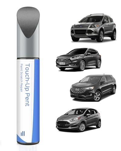 UJ Pennarello per ritocchi grigio metallizzato compatibile con Ford, corrispondenza esatta per scheggiature e graffi
