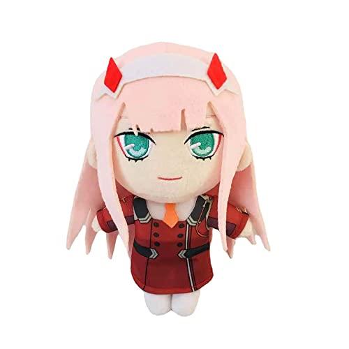 DARLING in the FRANXX Zero Two Plush Doll, Anime 02 Plush Cute Girls 20 cm Plushie Peluche Ripiene Decorazioni per la casa