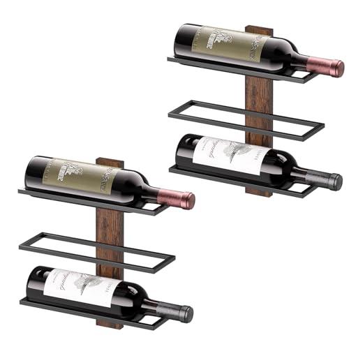 B4Life Portabottiglie da parete per vino da parete per 6 bottiglie di vino da parete per 6 bottiglie di vino da appendere portabottiglie da parete portabottiglie da parete per decorazione da parete