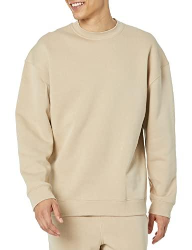 Amazon Essentials Felpa Girocollo Oversize (Disponibile nelle Taglie Big & Tall) Uomo, Tan, M