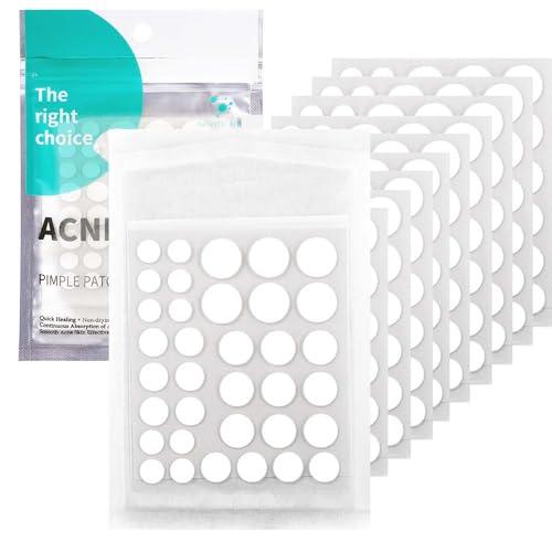 350 Pezzi Cerotti Brufoli, Invisibile Naturale Hydrocolloid Patch 2 in 1 Giorno e Notte Che Invisibile Patch Brufoli Assorbenti Impermeabile e Traspirante